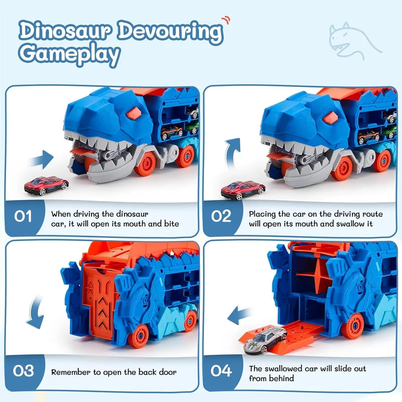 Dinosaur Transport Truck – Perfect Christmas Gift for Kids
