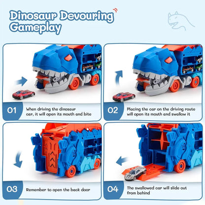 Dinosaur Transport Truck – Perfect Christmas Gift for Kids